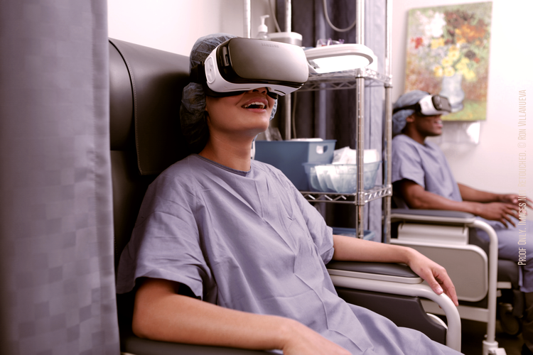 Virtual Reality Treatment in Palliative Care Helps Patients "Flourish" during Relaxation Therapy